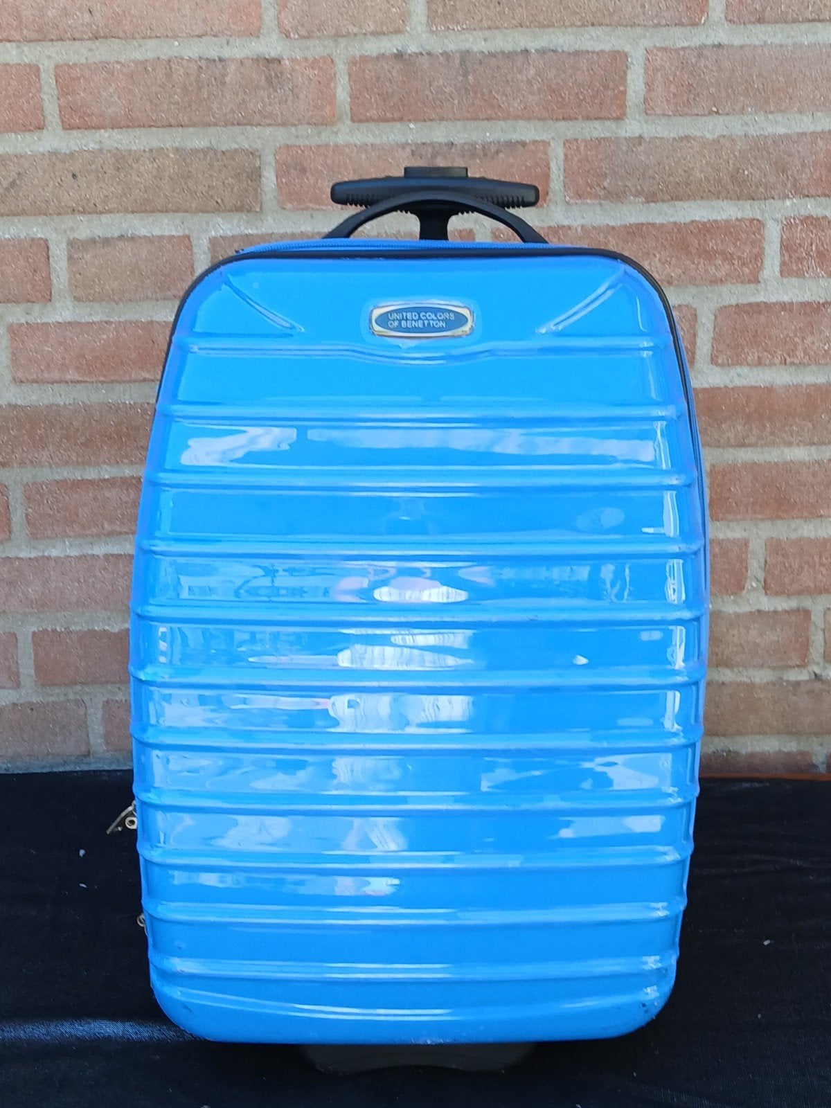 United Colors of Benetton Hardshell Trolley Blauw (S), Ophalen of Verzenden