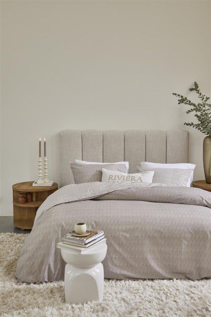 Riviera Maison dekbedovertrekken nu met korting te bestellen, Eenpersoons, Verzenden, Beige, Dekbedovertrek