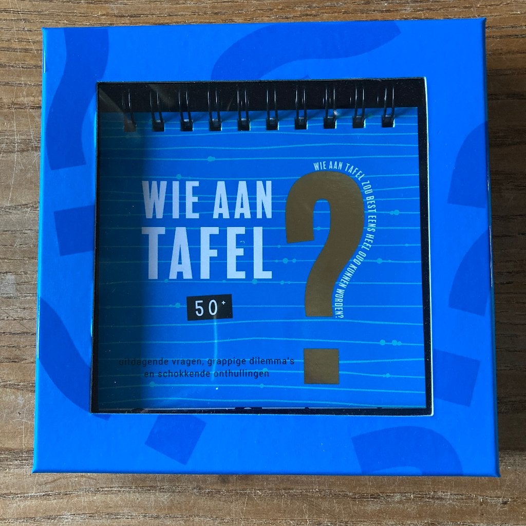 Wie aan Tafel? 50+ (nieuw), Hobby en Vrije tijd, Gezelschapsspellen | Kaartspellen, Een of twee spelers, Ophalen of Verzenden