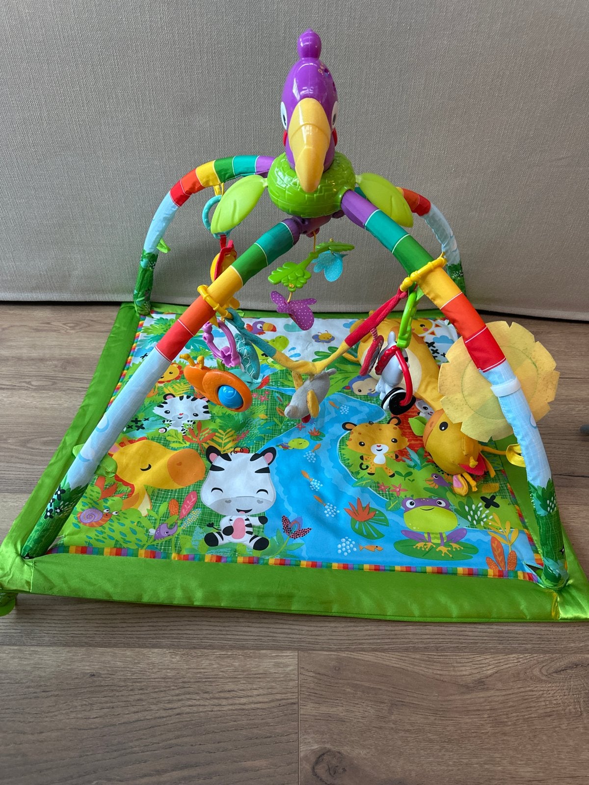 Fisher price rainforest babygym, Kinderen en Baby's, Ophalen of Verzenden, Gebruikt, Babygym, Met licht