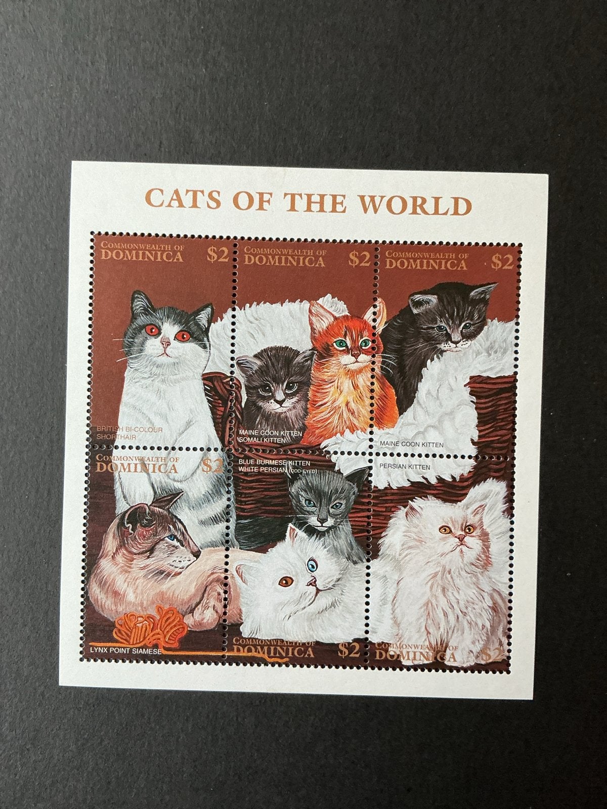 Katten Katzen Dominica - Cats of the World, Verzenden, Postfris