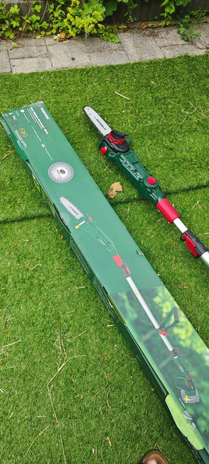 Parkside Hoogsnoeier pruner heggeschaar 20V - 1x gebruikt, Ophalen, Zo goed als nieuw, 20 t/m 29 mm, Parkside