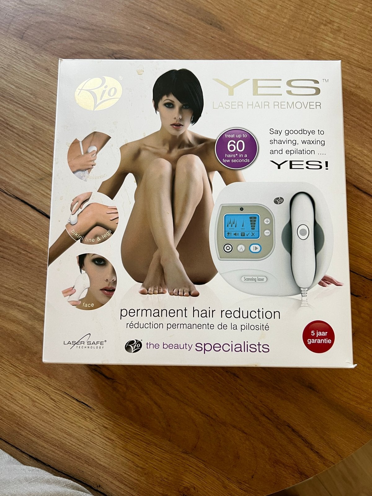 Rio YES Laser Hair Remover - Permanente ontharing, Sieraden, Tassen en Uiterlijk, Uiterlijk | Lichaamsverzorging, Ophalen of Verzenden