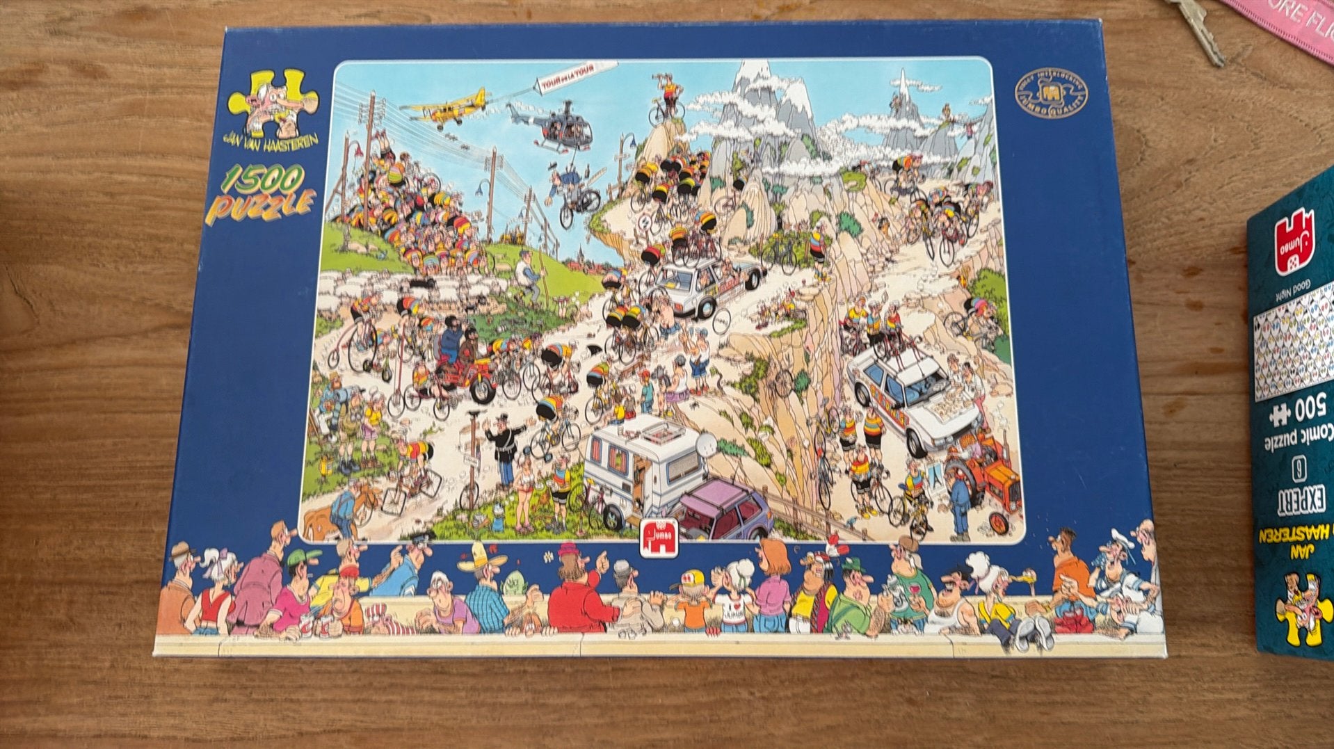Van Haasteren puzzel 1500 stukjes “Tour de France”, Hobby en Vrije tijd, Denksport en Puzzels, Ophalen, 500 t/m 1500 stukjes, Zo goed als nieuw