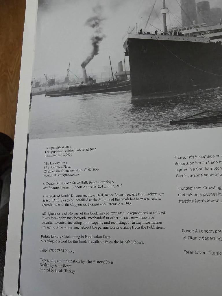 Titanic in Photographs, 20e eeuw of later, Europa, Ophalen of Verzenden, Zo goed als nieuw