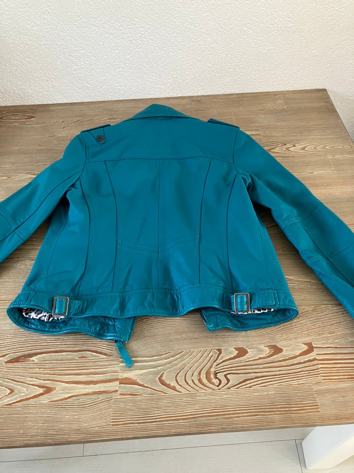 Leren jasje, Kleding | Dames, Ophalen of Verzenden, Zo goed als nieuw, Groen