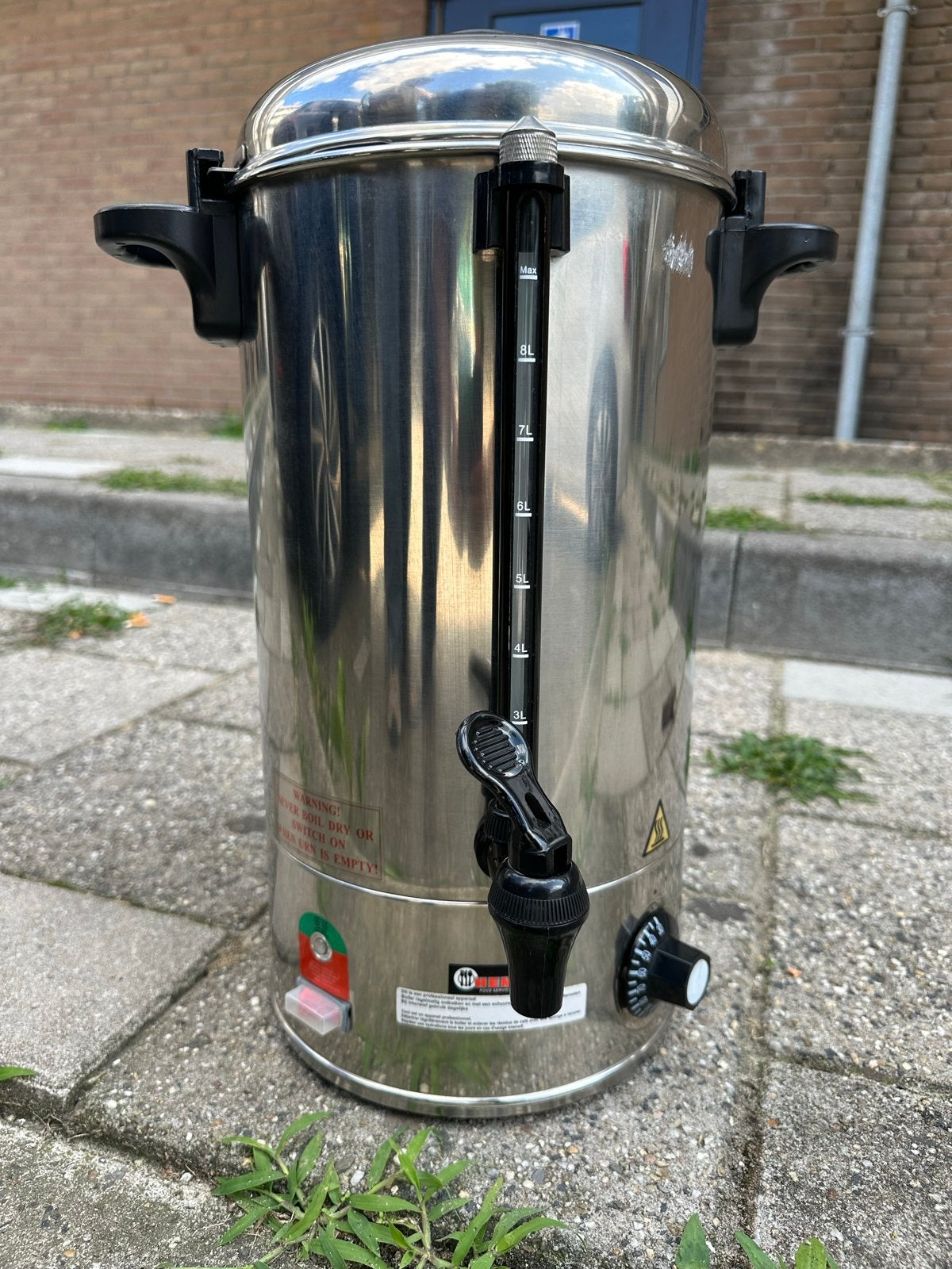 Hendi Horeca Koffie Warmhouder RVS 9 Liter ZGAN, Ophalen, Overige modellen, Overige typen, 10 kopjes of meer