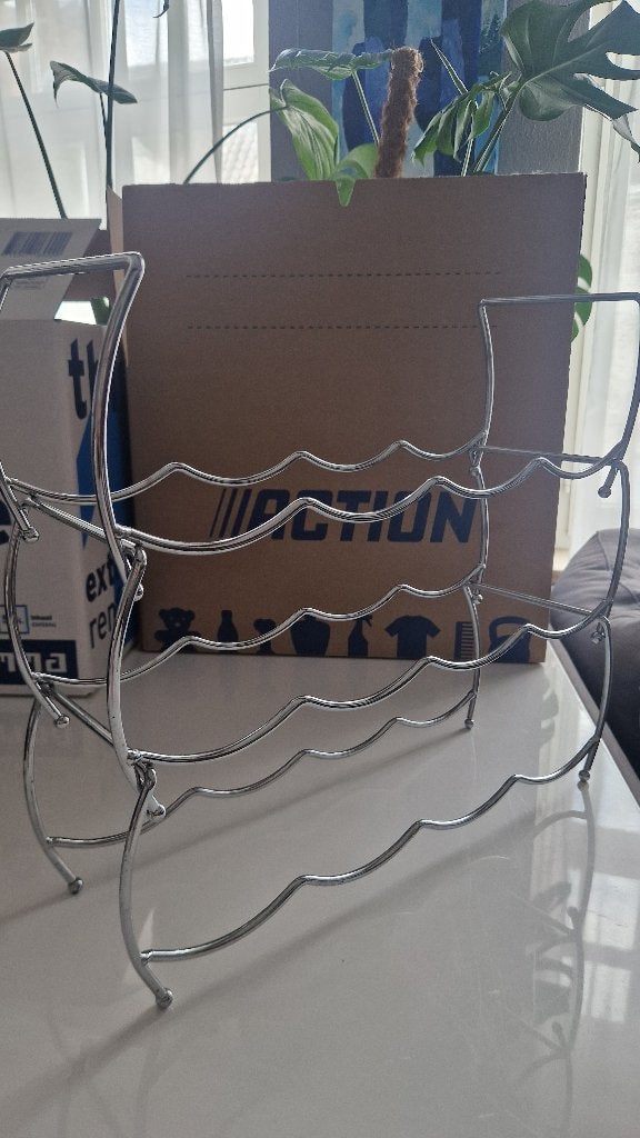 Wijnrek, Ophalen, Gebruikt, 5 tot 15 flessen, Metaal