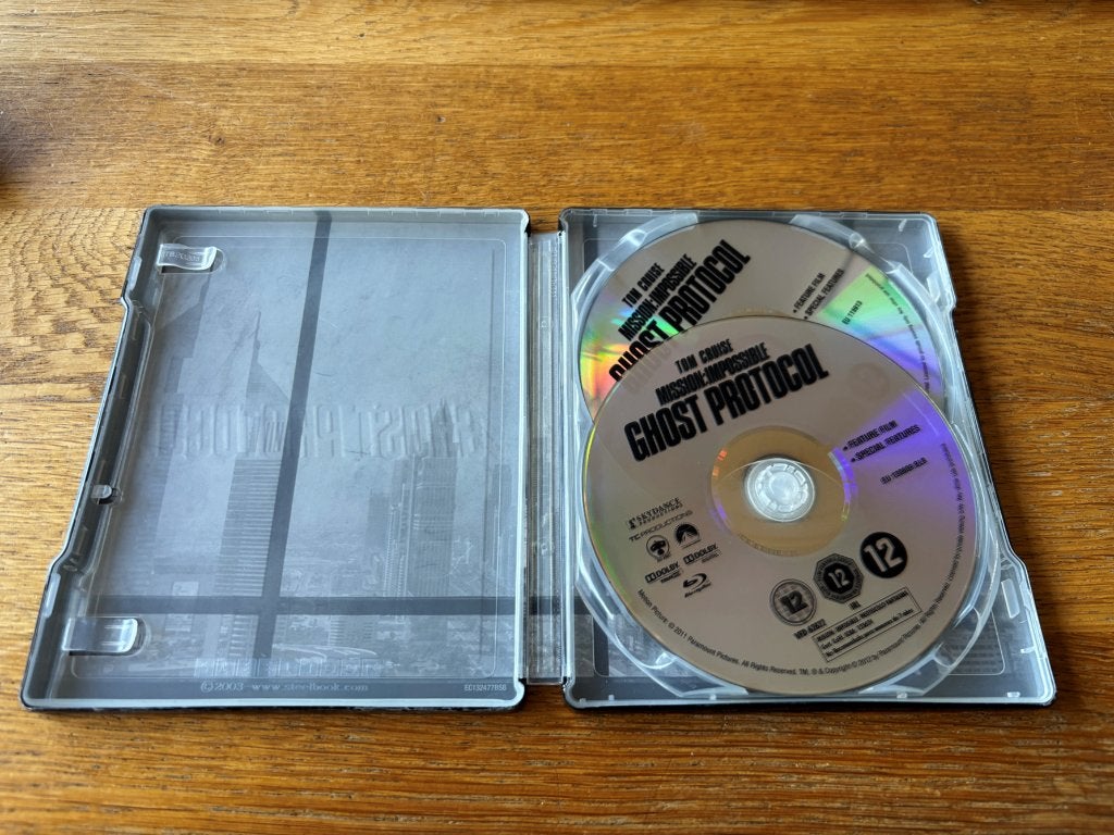Blu-ray + Dvd Mission Impossible 4 - Ghost Protocol, Nederlands, Film, Actie, Ophalen of Verzenden