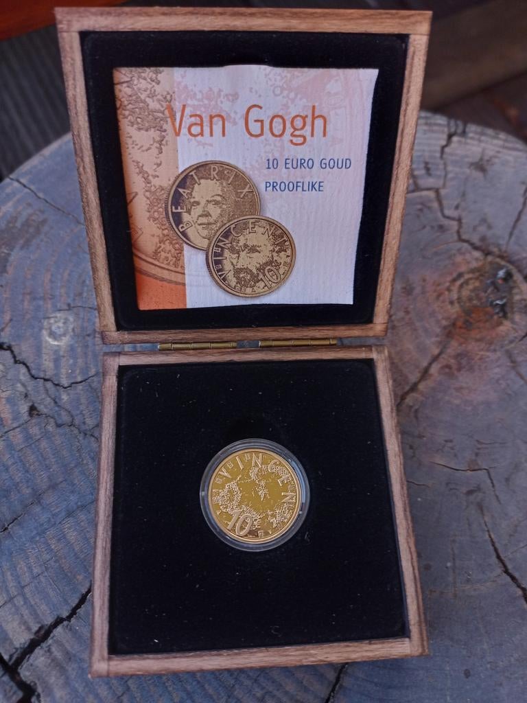 Gouden 10euro vincent van gogh, Overige landen, Goud, Ophalen of Verzenden, 10 euro
