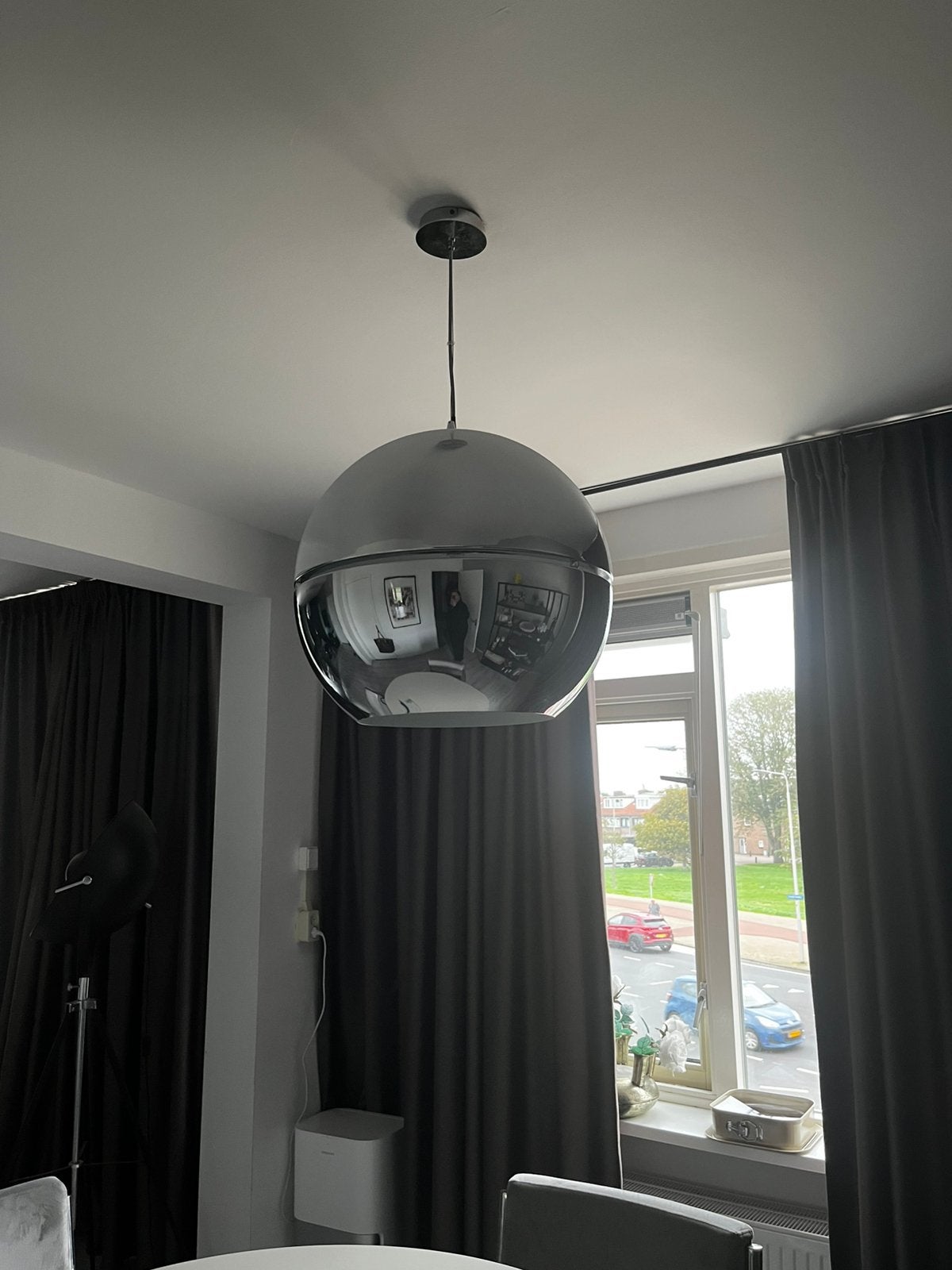 Lamp chroom chrome zilver Loods 5 Zuiver, Huis en Inrichting, Ophalen of Verzenden, Zo goed als nieuw