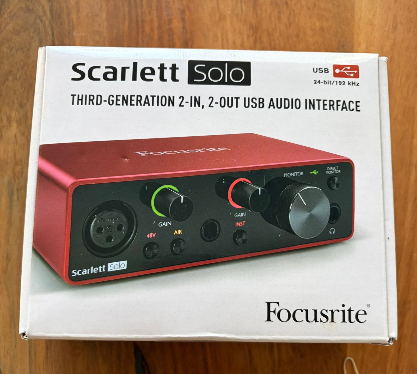 Focusrite Scarlet 2 in 2 out 3rd gen, Computers en Software, Ophalen of Verzenden, Zo goed als nieuw