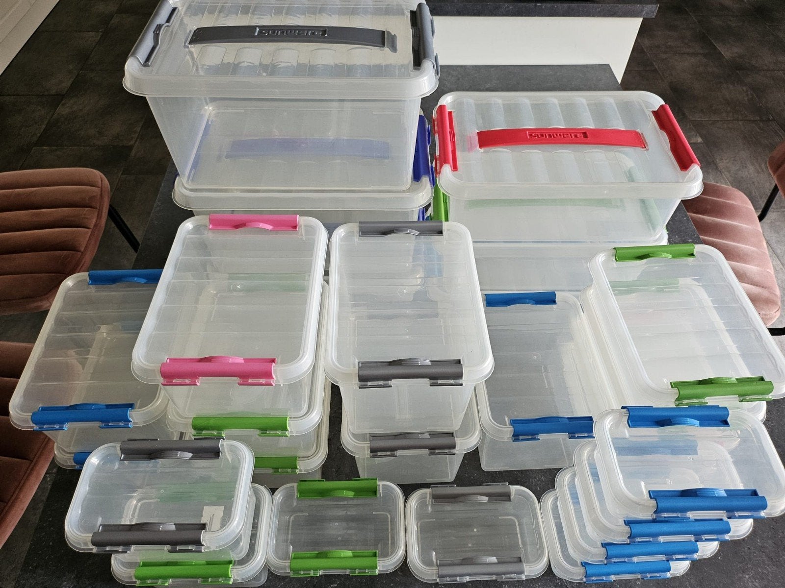 plastic opbergboxen, merk: Sunware, Ophalen of Verzenden, Minder dan 40 cm, Doos, Minder dan 35 cm