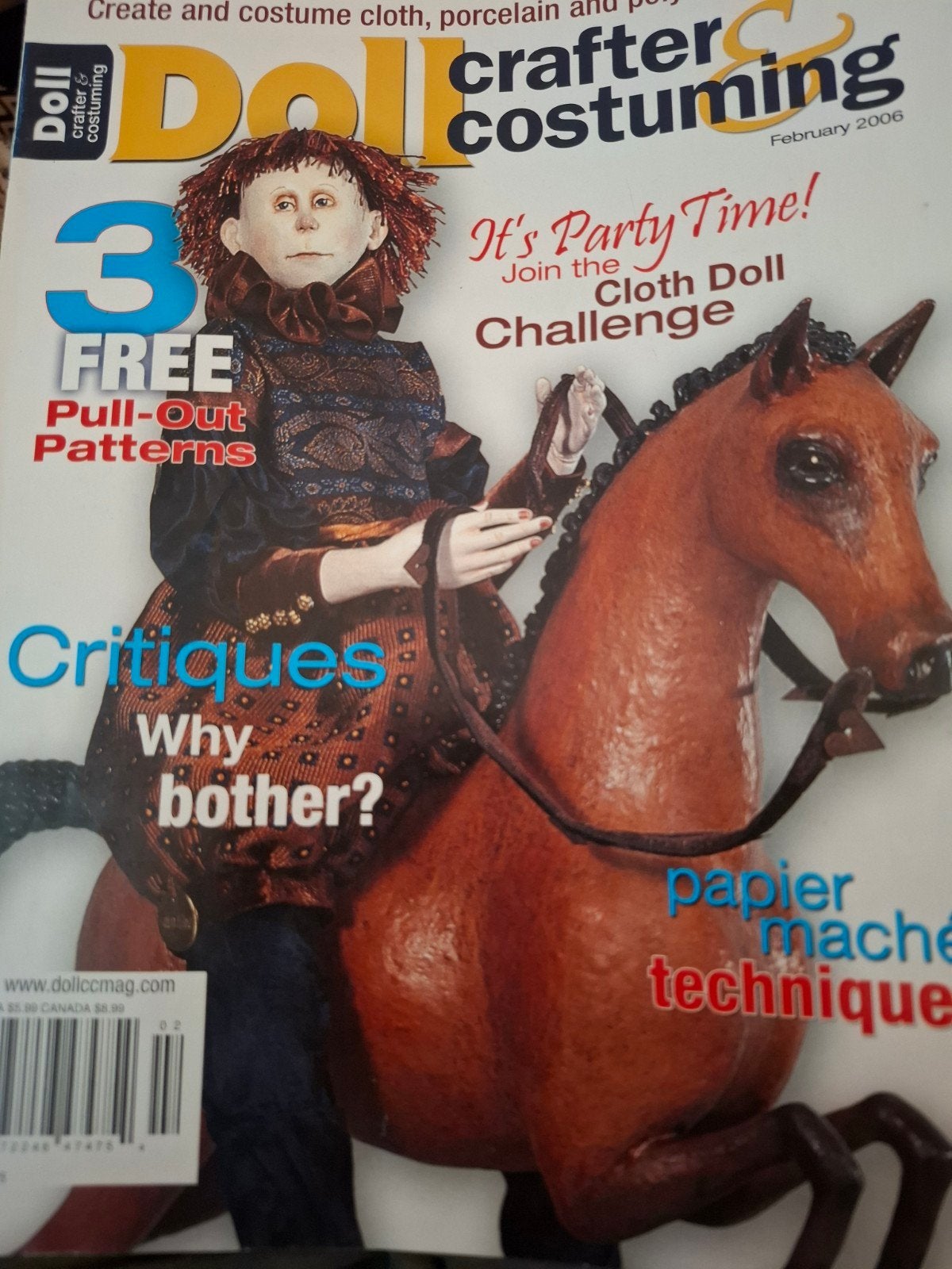 Doll Crafter Costuming Magazine - Februari 2006, Ophalen of Verzenden, Zo goed als nieuw, Overige typen