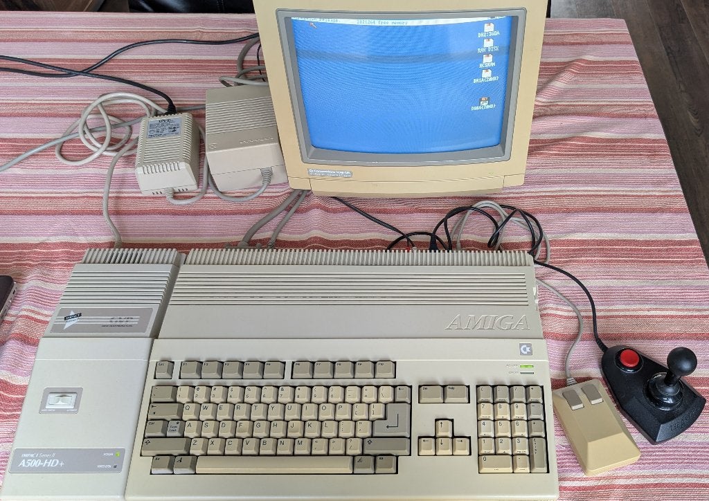 Commodore Amiga 500 set, Computers en Software, Ophalen, Commodore Amiga A500/A500+