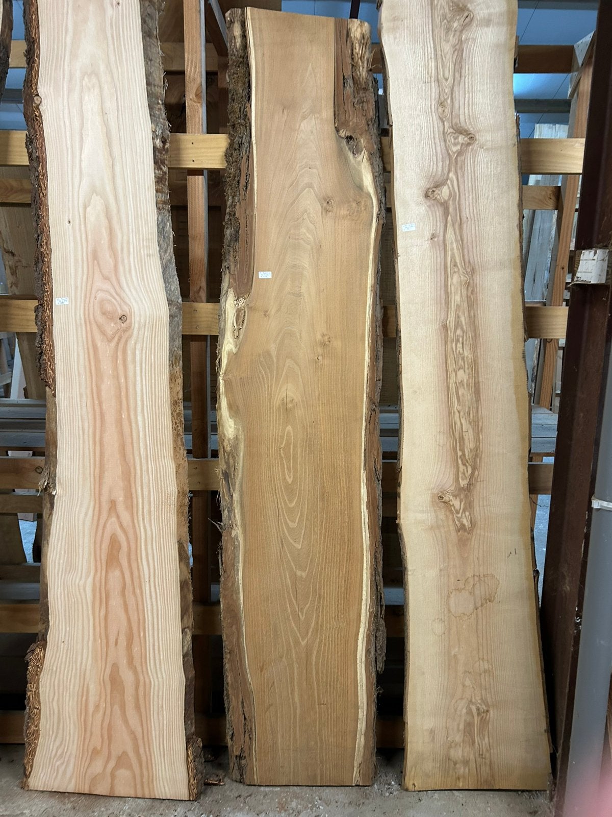 Nr 172/ robinia boomstamblad ca 5x40x230cm, Ophalen, Nieuw, 180 tot 250 cm, Planken