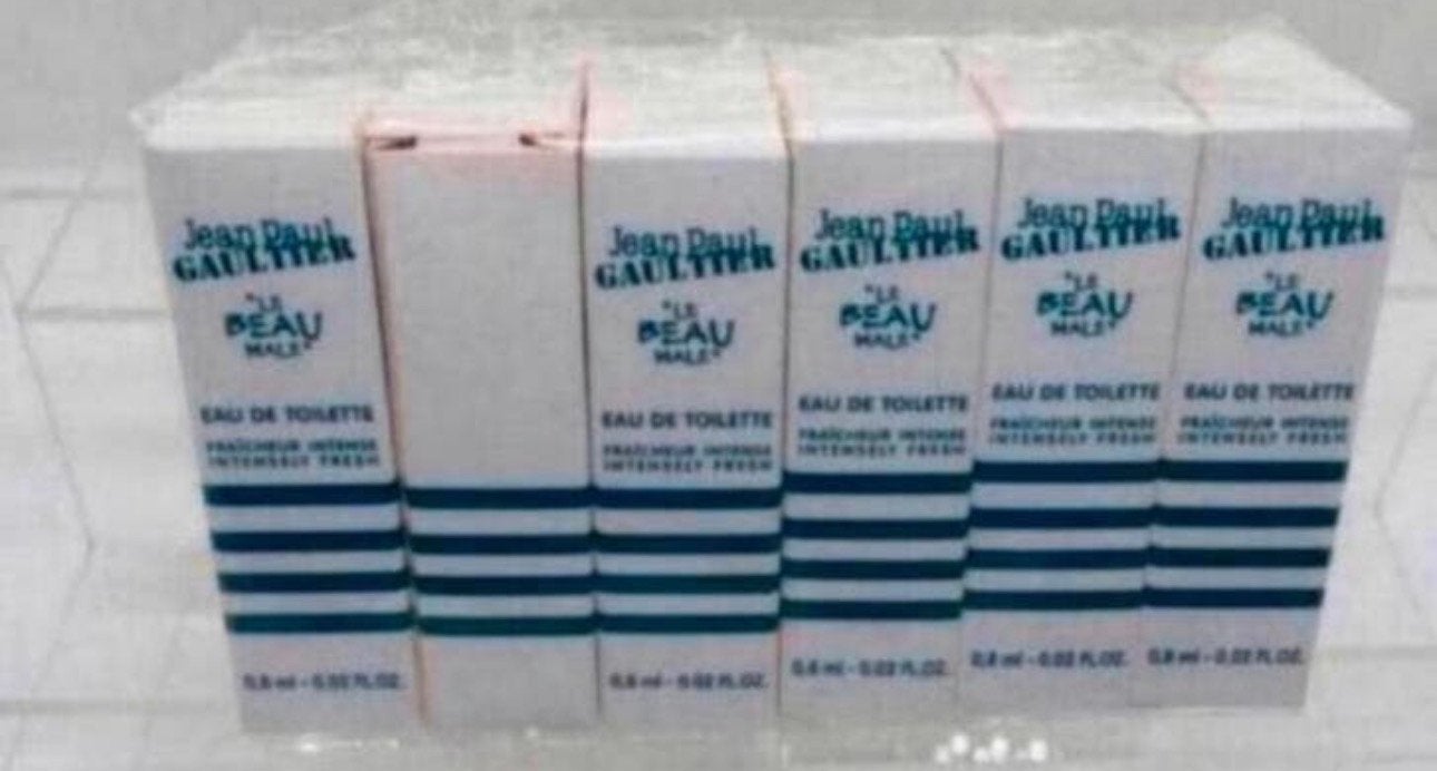 12 parfum proefjes Le Beau male Jean Paul Gaultier, Verzenden, Nieuw