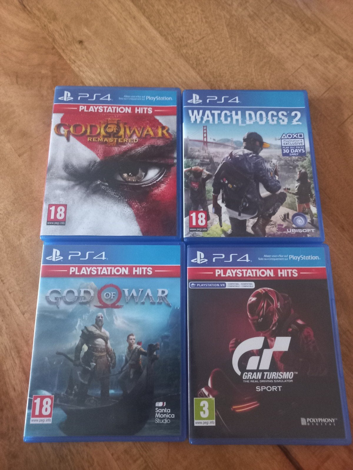 ps4 games  God of war / watchdogs 2 / Grand Turismo, Vanaf 18 jaar, 1 speler, Zo goed als nieuw, Ophalen