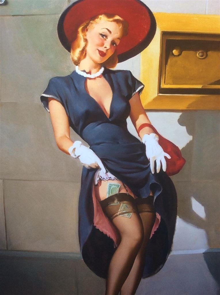 Gil Elvgren Retro Sexy Pin up Girl kunst POSTER, Verzenden, Overige typen
