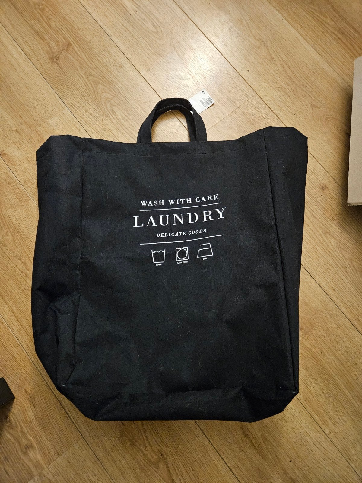 H&M Laundry bag / wastas / wasmand waszak, Ophalen of Verzenden, Zo goed als nieuw, Zwart, Wasmand