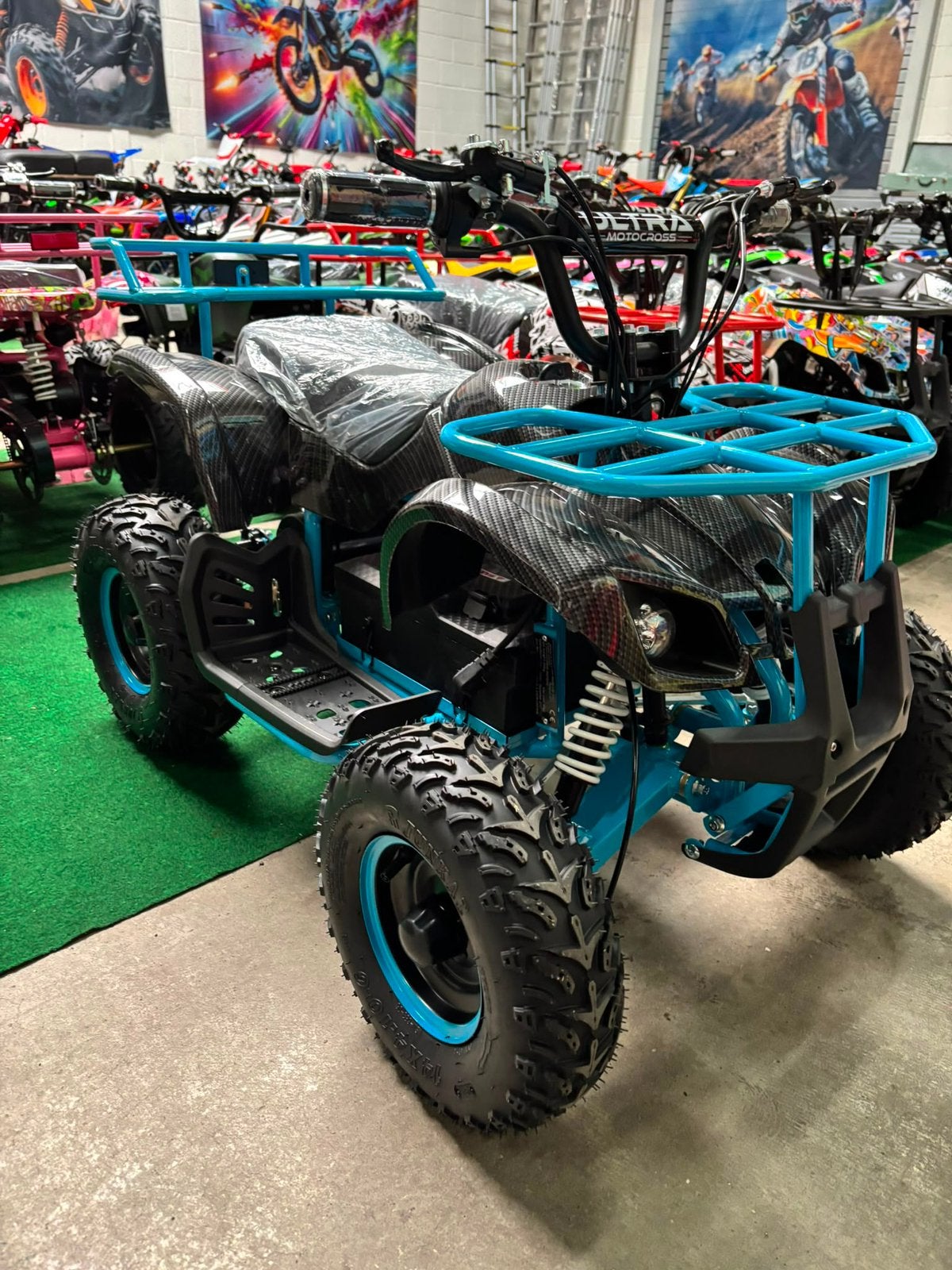 Nieuw Ultra Motocross Blauw Elektrische Kinderquad 1000W 48V, Ophalen of Verzenden, Nieuw