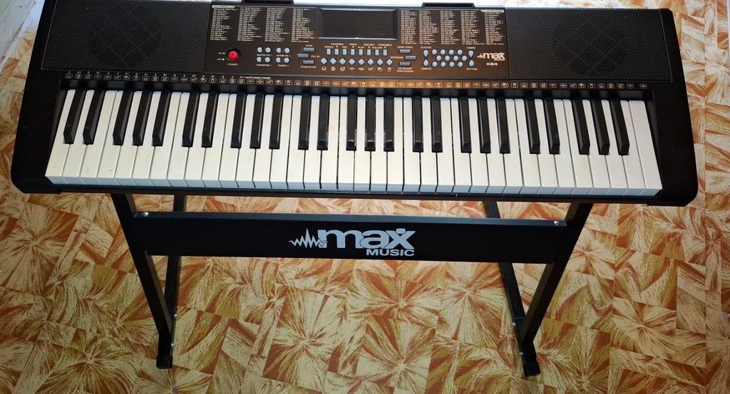 Max Music KB4 Keyboard met standaard, 61 toetsen, Zo goed als nieuw, Met standaard, Ophalen