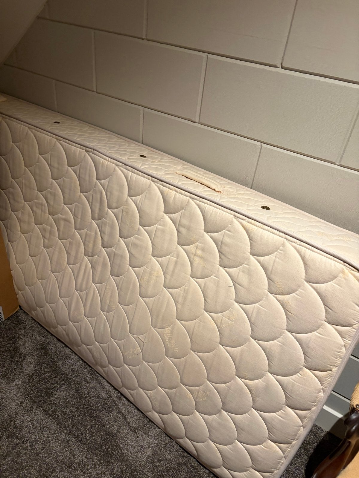 Eenpersoonsbed met matras en lattenbodem, Ophalen, Gebruikt, 90 cm, Eenpersoons