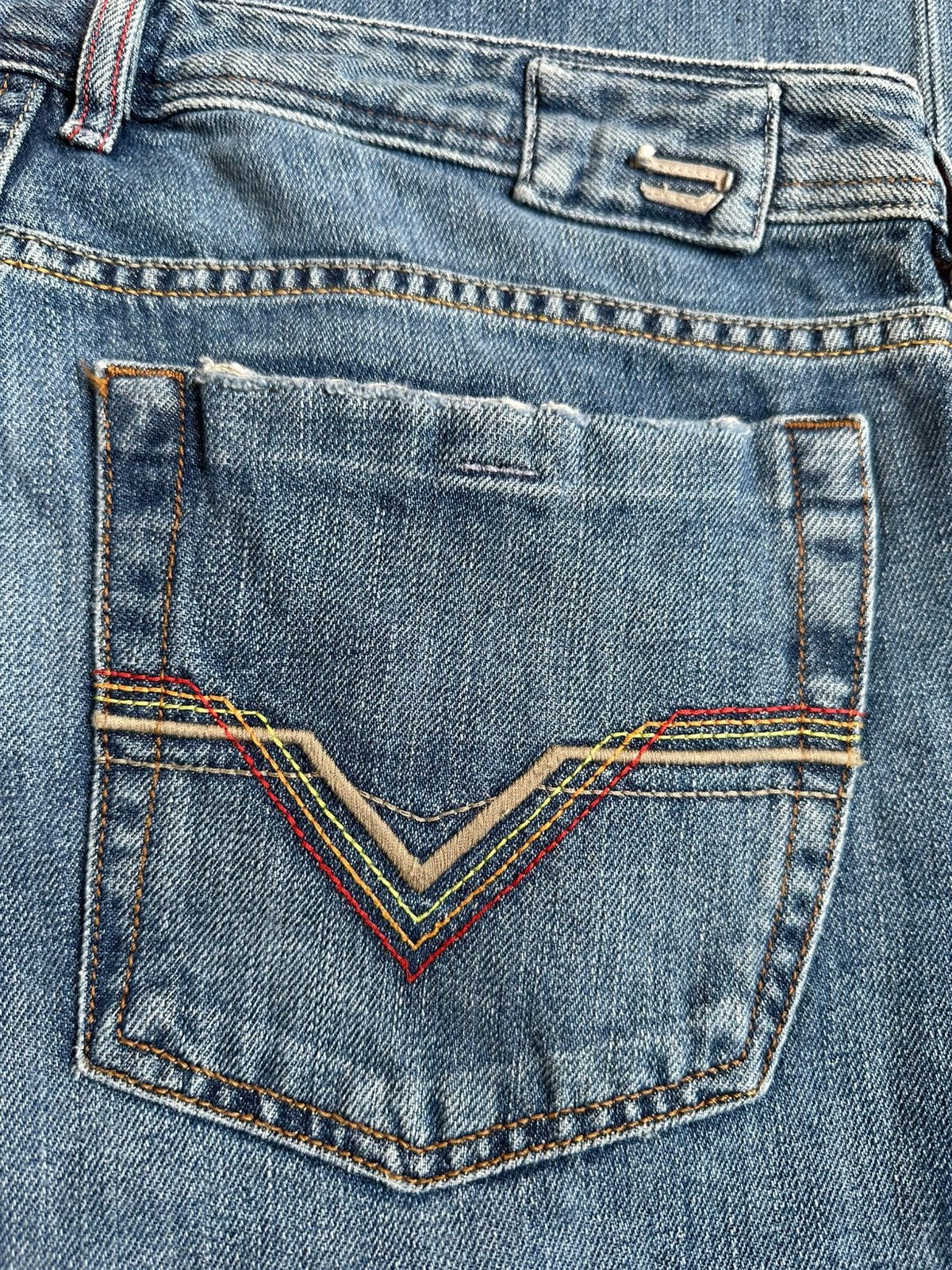 Vintage 2004 Diesel Zathan Bootcut Jeans W32 L34 Y2K, Ophalen of Verzenden, Zo goed als nieuw, Blauw, W32 (confectie 46) of kleiner
