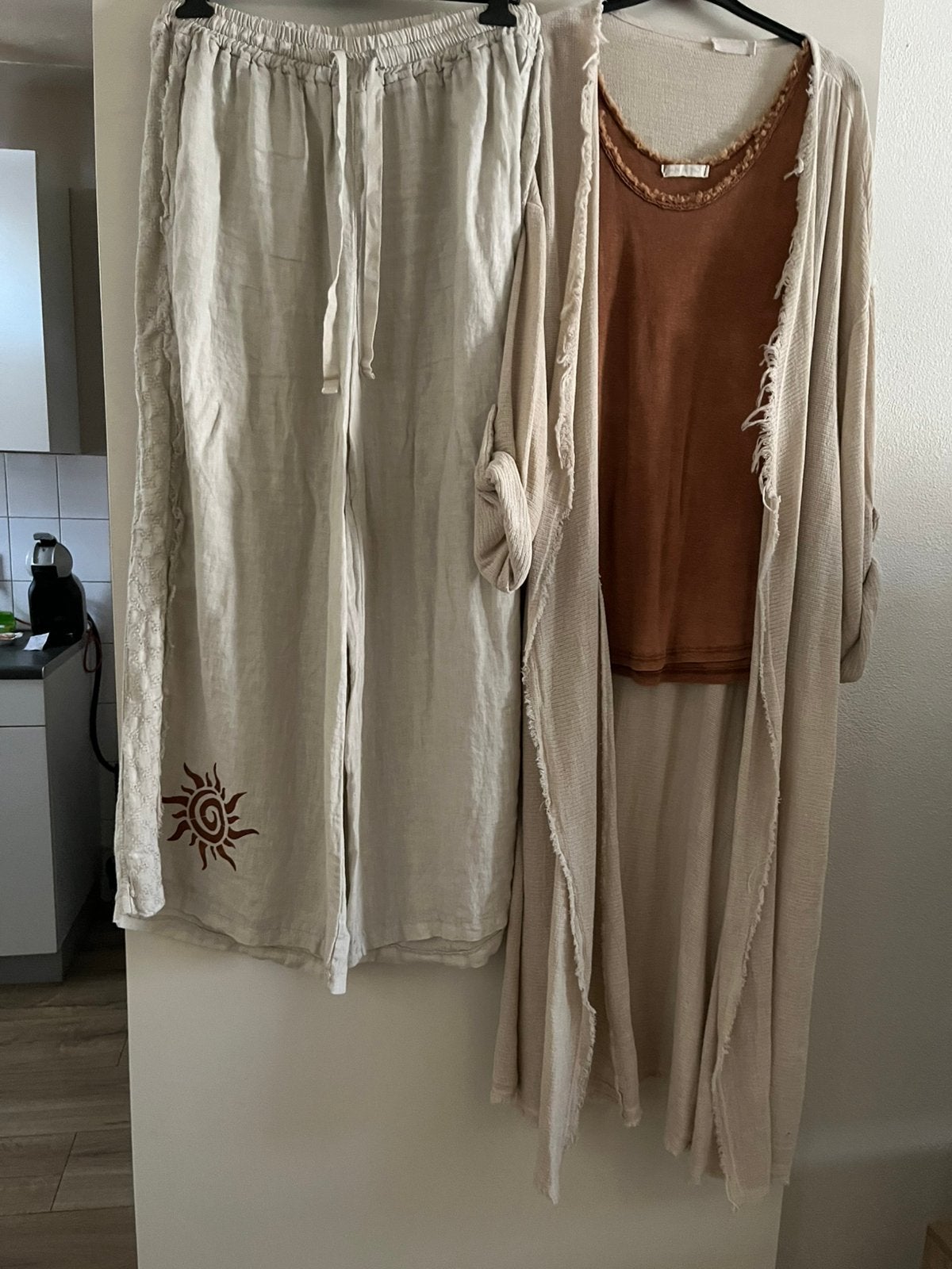 Hip and handsome set kimone broek top 1 mt (38 totkleine44), Ophalen of Verzenden, Zo goed als nieuw, Maat 38/40 (M)