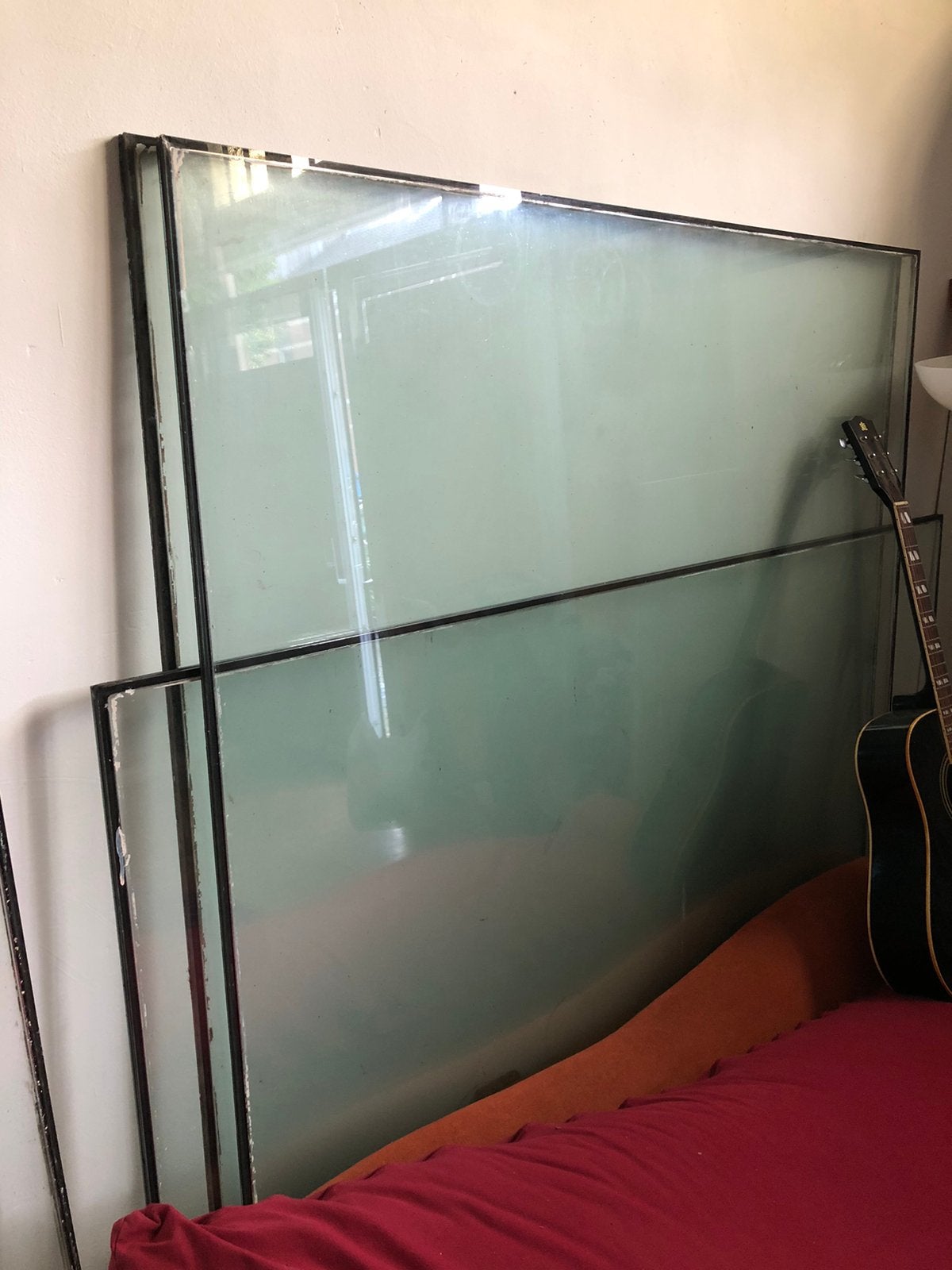 Grote dubbel glas ruiten /pui, Ophalen, Gevelraam of Ruit, 160 cm of meer