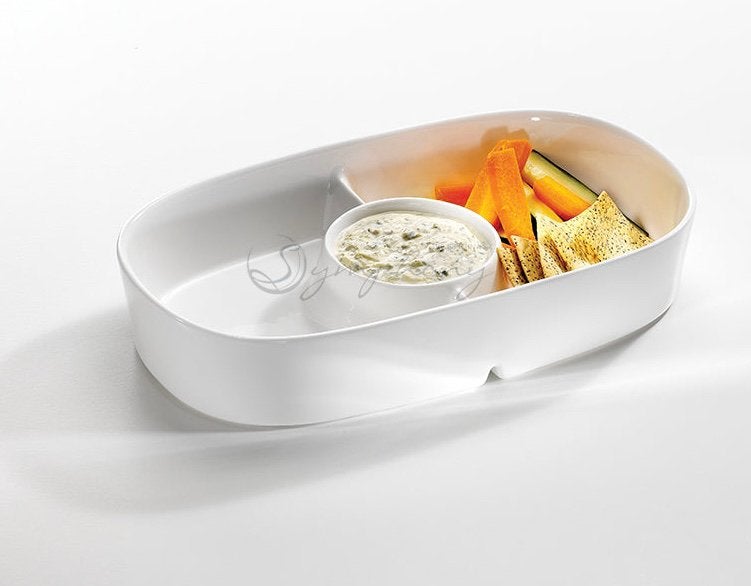 Schaal voor snacks en dip, Ophalen of Verzenden, Zo goed als nieuw