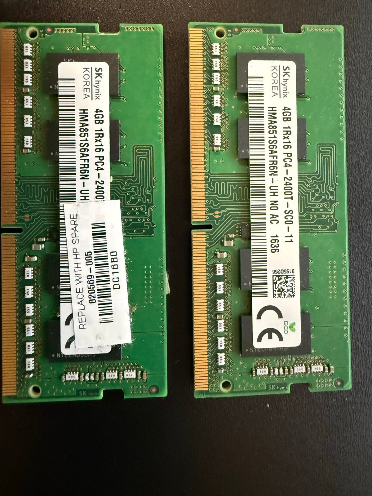 SK Hynix 4GB DDR4 RAM PC4-2400T SODIMM Laptop Geheugen, Computers en Software, Gebruikt, DDR4, Ophalen of Verzenden, Laptop