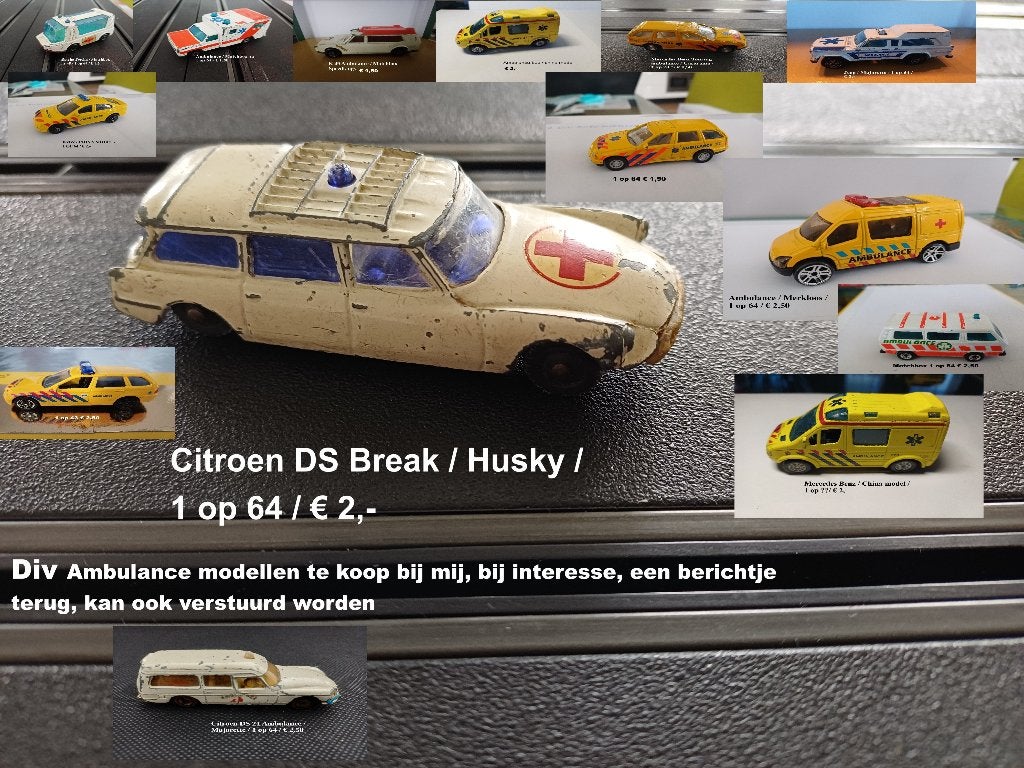 Ambulance automodellen te koop, Ophalen of Verzenden, Gebruikt, Auto