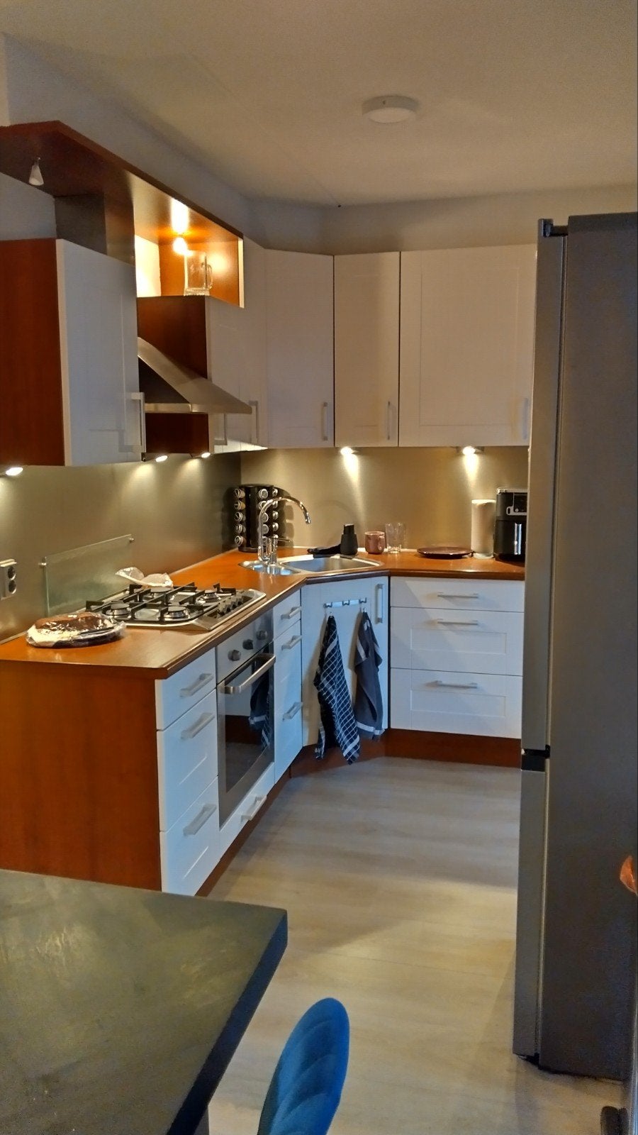 Keuken hoekopstelling, Huis en Inrichting, Keuken | Complete keukens, Ophalen, Gebruikt, Overige kleuren, Hoekkeuken