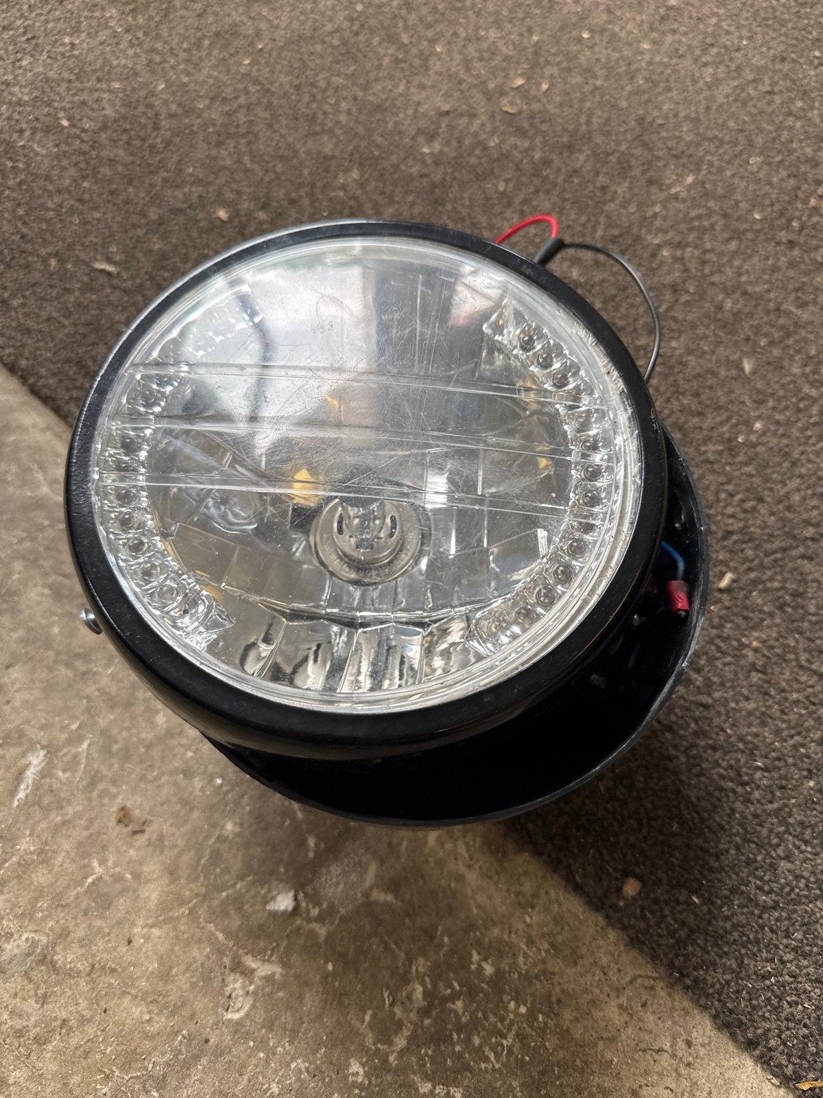 6.5" H4 Koplamp met 26 LED Knipperlichten, Ophalen, Gebruikt