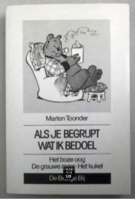 Als je begrijpt wat ik bedoel Marten Toonder Bommel Tom Poes, Boeken, Eén stripboek, Verzenden, Gelezen, Marten Toonder