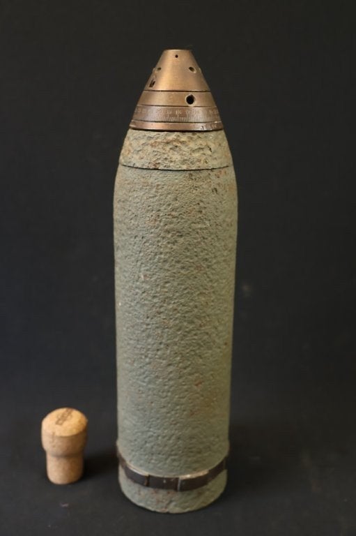 WO1 Duitse 7.6cm leichte MinenWerfer LEEG, Ophalen of Verzenden, Landmacht, Duitsland, Hulzen of Bodemvondsten