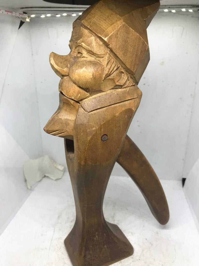 zwarte woud houten notenkraker kabouter, Antiek en Kunst, Ophalen of Verzenden