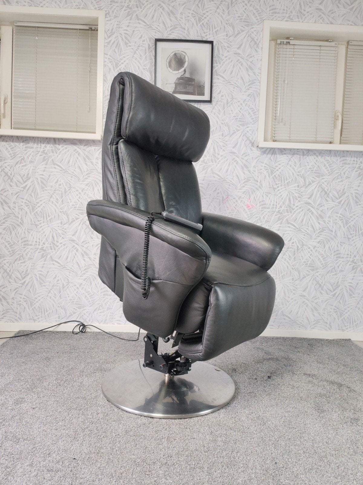 Himolla Easyswing leren sta op stoel relax fauteuil, Huis en Inrichting, Fauteuils, Email@onbekend.com, Gebruikt, Adres onbekend