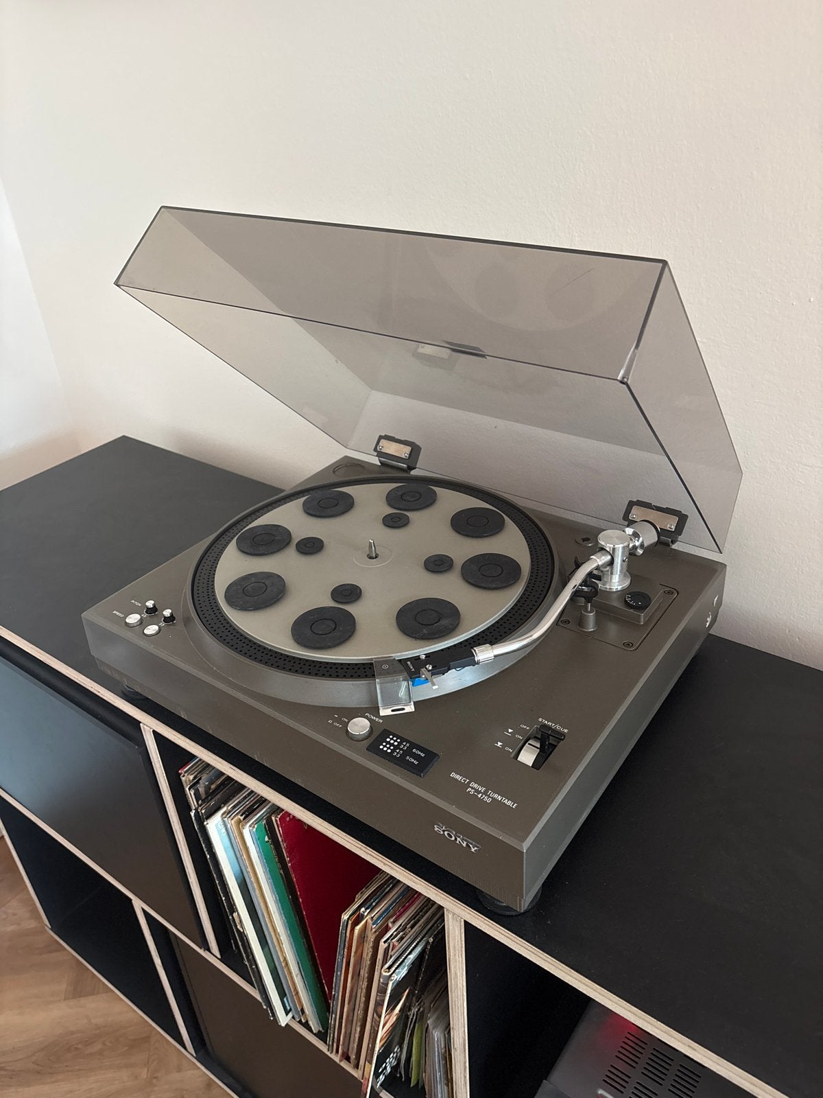 Sony PS-4750 Direct Drive Platenspeler met Audio-Technica PC, Audio, Tv en Foto, Platenspelers, Zo goed als nieuw, Platenspeler