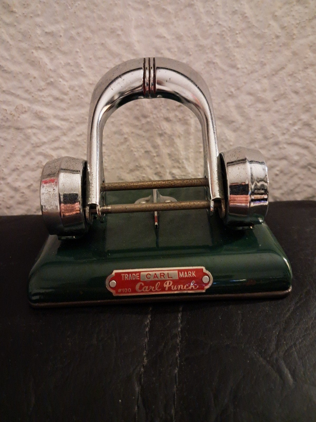 Antieke Carl Punch Perforator - Metaal/Chroom/Emaille, Ophalen of Verzenden