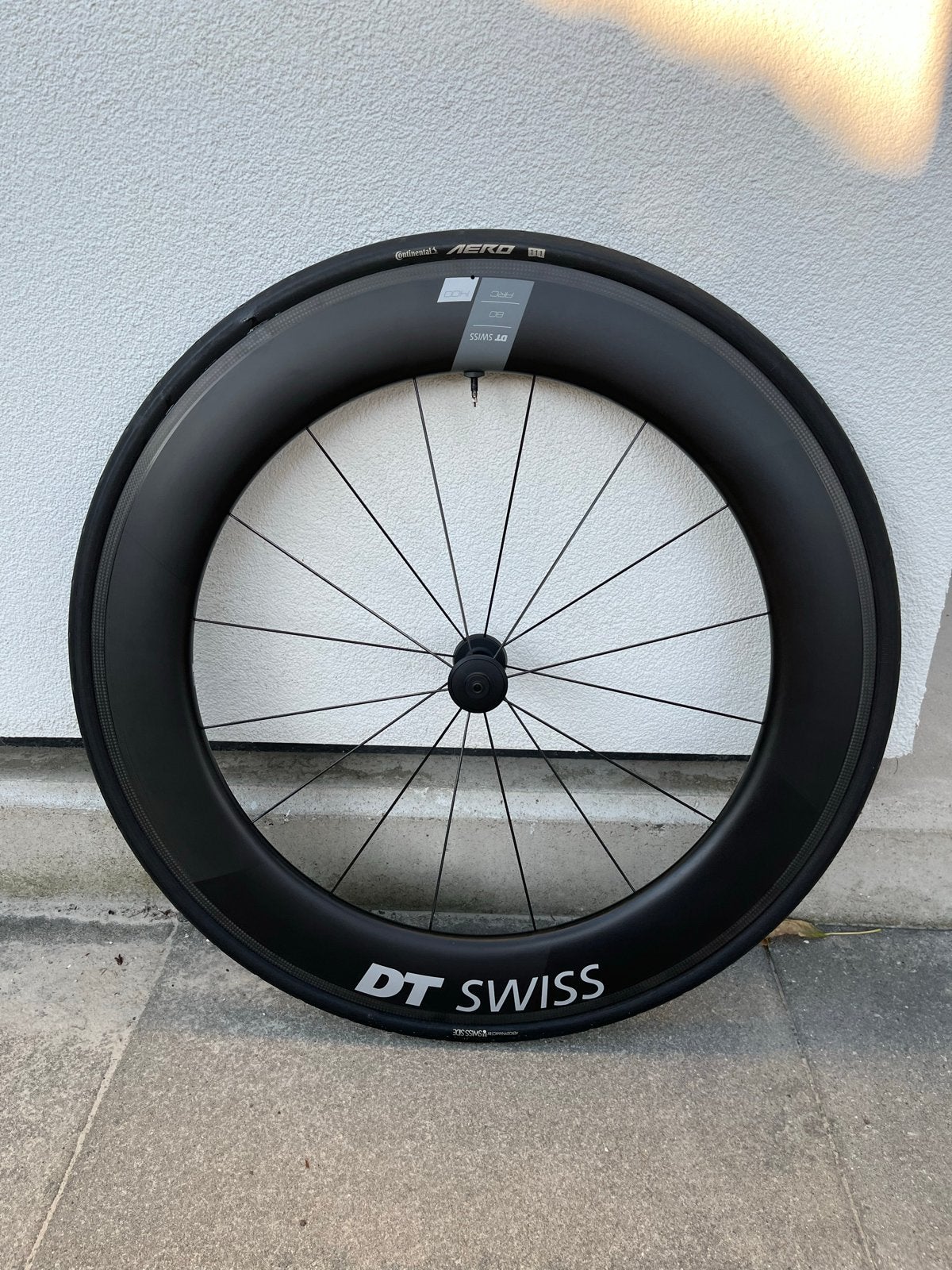 DT Swiss ARC 1400 Dicut 80mm Wiel Continental  aero 111, Fietsen en Brommers, Fietsonderdelen, Wiel, DT Swiss, Racefiets, Ophalen of Verzenden