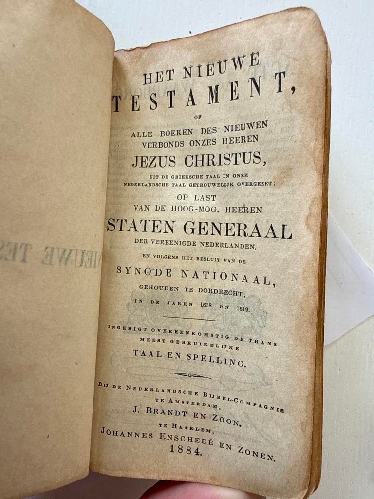 Het Nieuwe Testament - Statenvertaling 1884, Ophalen