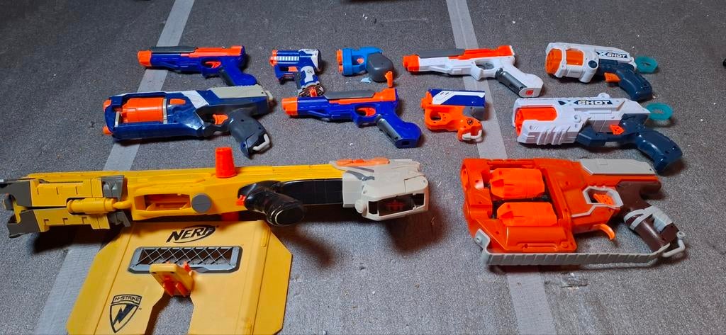 Grote Nerf en X-Shot Blaster Collectie - 10 Stuks, Kinderen en Baby's, Speelgoed | Overig, Ophalen