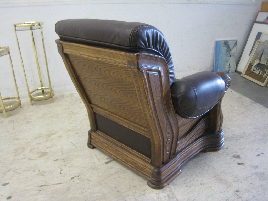Foto 3 van Eiken relaxfauteuil