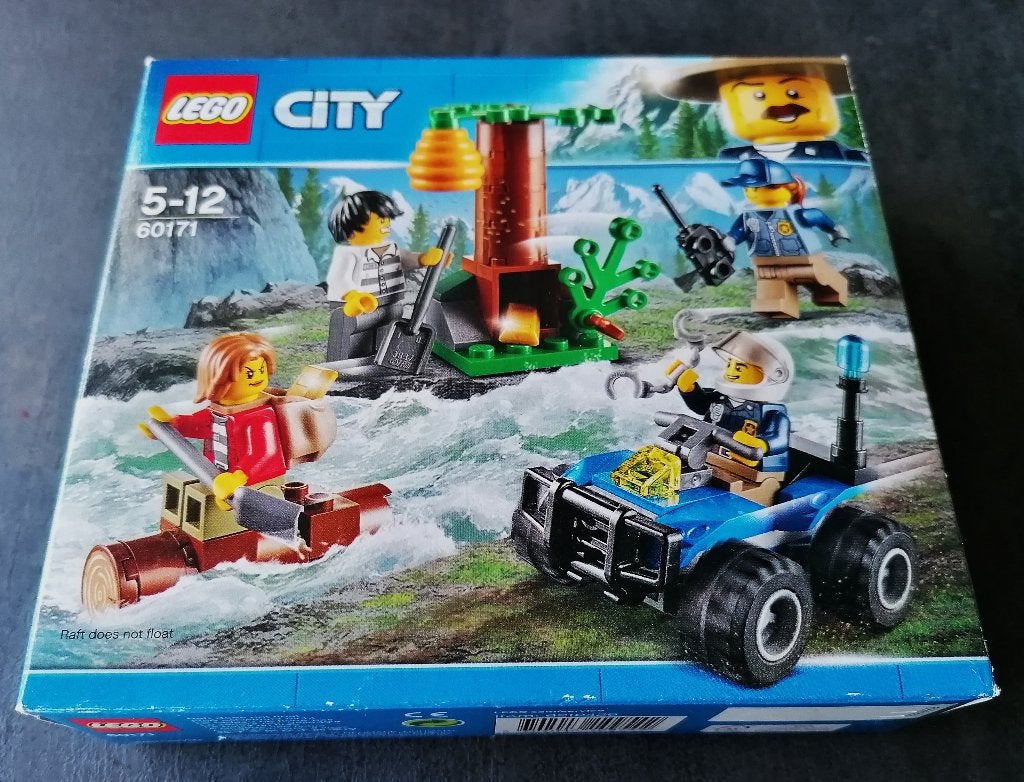 Lego city set 60171 - Bergachtervolging met 4 minifiguren.