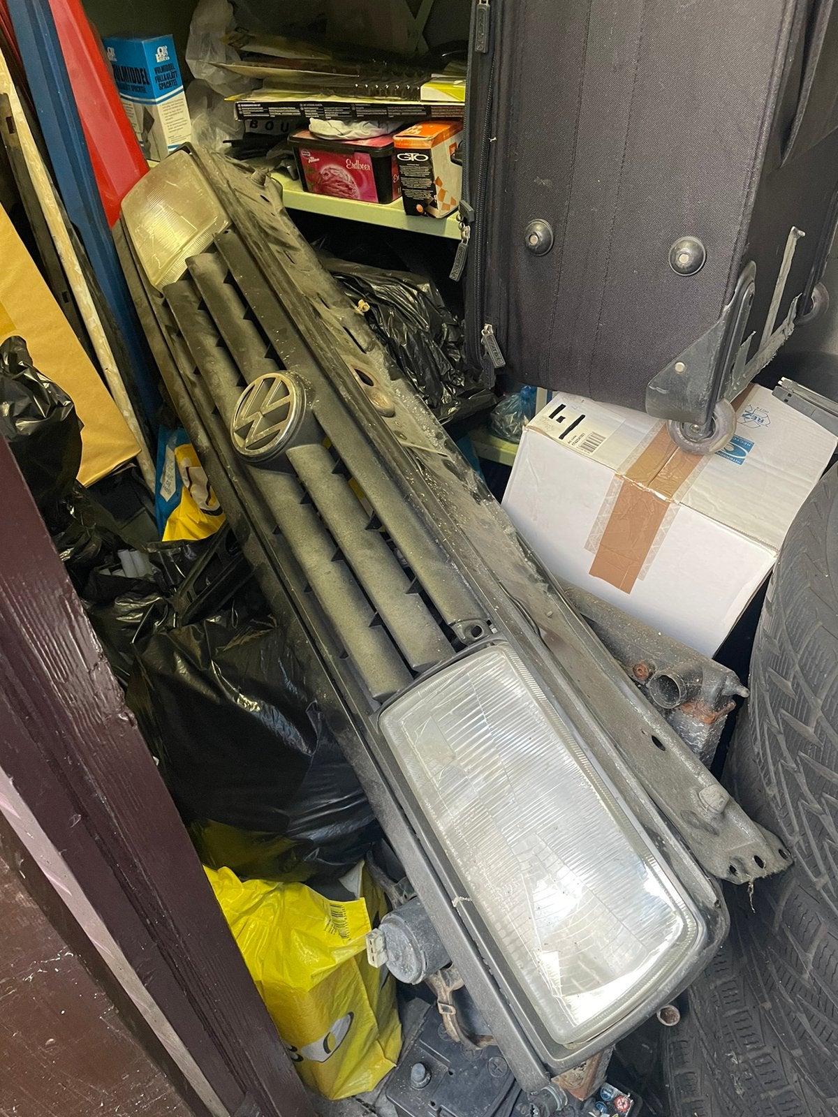 VW Jetta 2 voorfront 1991, Gebruikt, Voor, Ophalen of Verzenden, Bumper