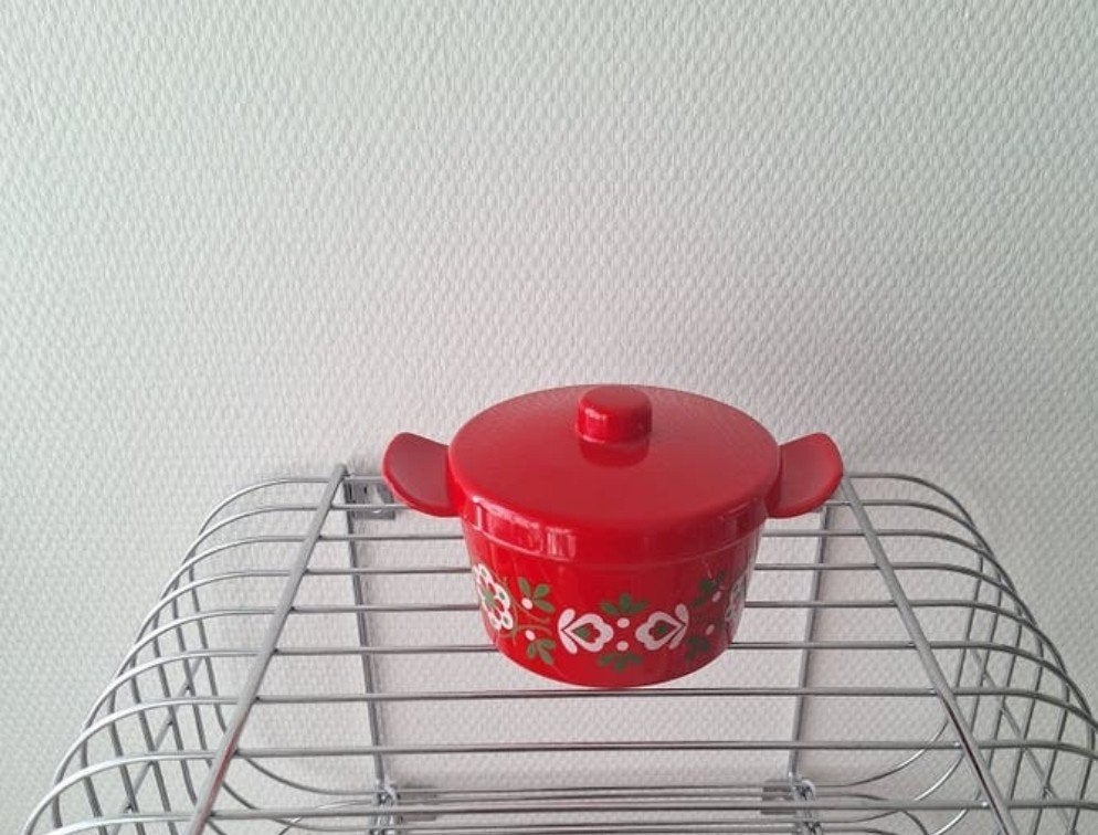 Vintage retro rood kunststof Emsa West Germany bakje, Ophalen of Verzenden, Overige typen