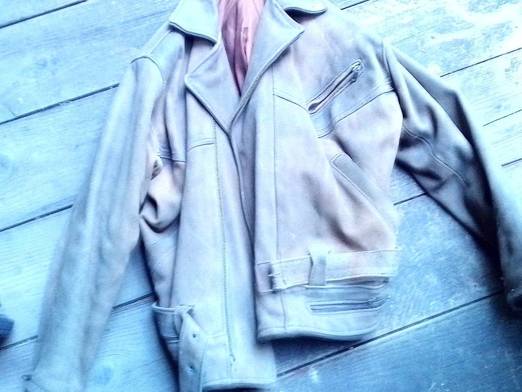 Leren Western country jas, Kleding | Heren, Kostuums en Colberts, Ophalen, Gedragen, Overige maten, Bruin