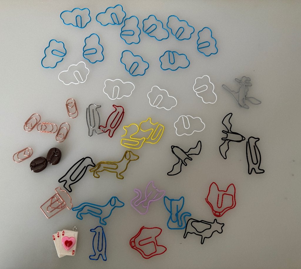 snailmail  paperclips pinguïn, teckels, koffie, bedeltje etc, Verzenden, Nieuw, Dieren, Overige typen